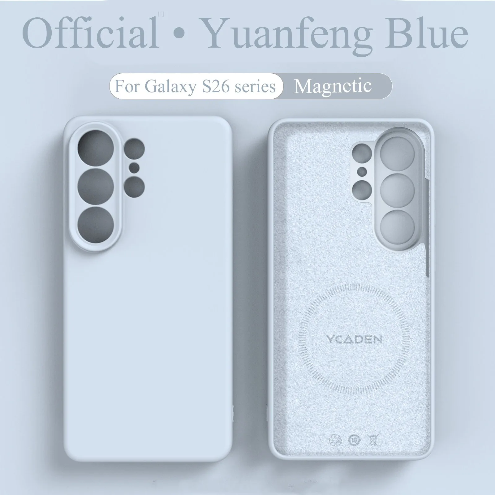 Capa Magnética De Silicone Líquido Para Samsung (galaxy S24 Azul Claro), Capa Protetora De Material Tpu Macio.