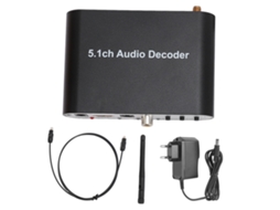 Aetheria decodificador de Som Digital 5.1 Canais com Hdmi Arc Bluetooth 5.0 Óptico Spdif Coaxial Usb Eu Plug