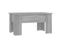 Coffee Table, Coffee Tables Vidaxl Cinzeto Madeira Processada (79 X 49 X 42.5 Cm)