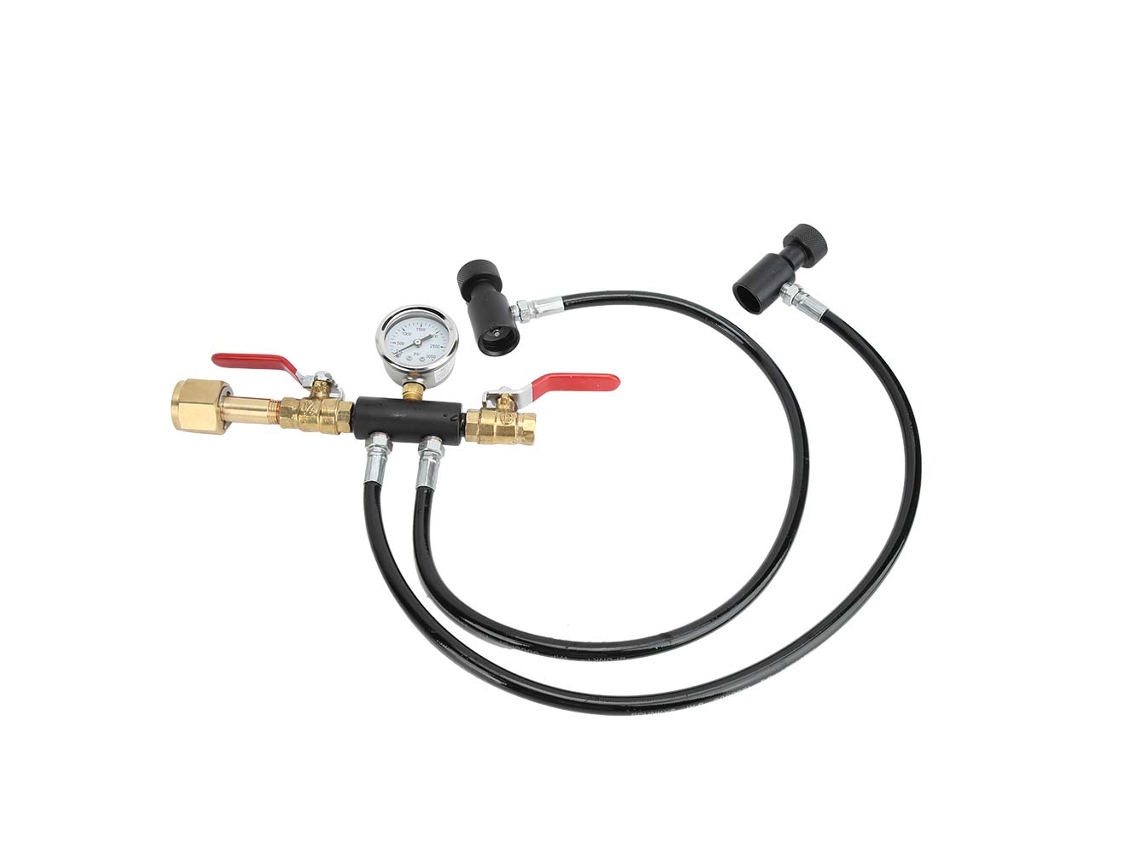 Adaptador De Cilindro De Co2 Laxiscreed Com Rosca W21.8-14 E Válvula Dupla Para Mangueira De 24 Polegadas