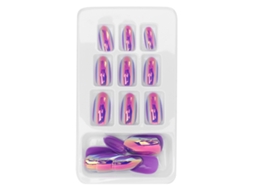 Unhas Postiças de Cobertura Total, 24 peças em Tamanhos Variados, Artigos de Moda para Unhas, Ideais para Fazer Você Mesma e para Festas.