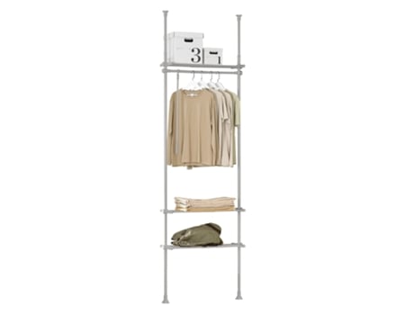 Rack de Roupas Telescópico de Altura Ajustável Kls07-Hg SOBUY
