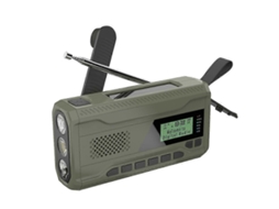 Rádio De Emergência Dab/fm Com Bluetooth, Bateria Integrada De 4500 Mah, Rádio Portátil Com Manivela Solar, Edição Rec 0719 Olysi Shop