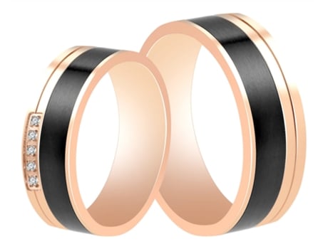 AKZENT Anel Feminino Namorados ou Noivado ou Amizade em Aço Inoxidável  Tam.56  0228