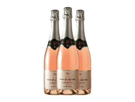 Espumante rosé LOIRE PROPRIETÉS Diamant Rosé Cabernet Franc Brut Crémant de Loire (0.75 L - 3 Unidades)