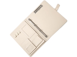 Pasta Organizadora Multi Slots Upkoch Com Design Flexível Documentos Profissionais Em Couro Pu, Marrom, Canetas