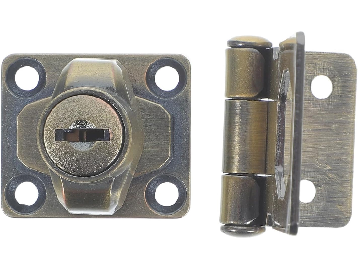 Datedura Com Chave, Construção Dúrável Em Liga Zinco, Design Vintage 2,5 Polegadas Portas E Gavetas Armários, Adequada