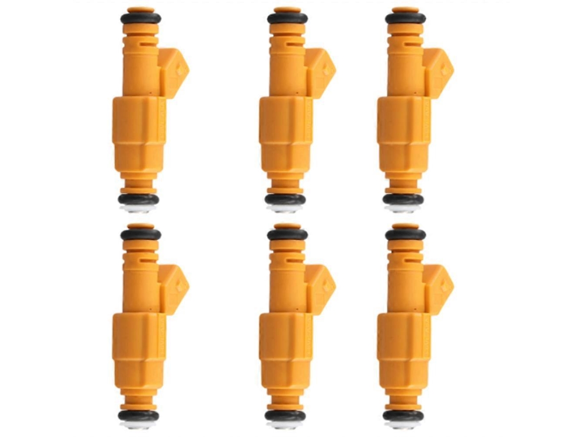 Conjunto de 6 injetores de combustível 0280155710 Bico para Jeep Cherokee Wrangler Comanche 1987-1998 4.0L