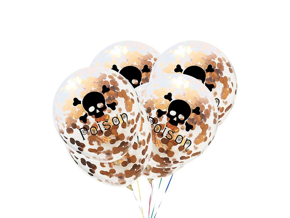 6 Unidades De Balão De Confete Para Festa Allinless