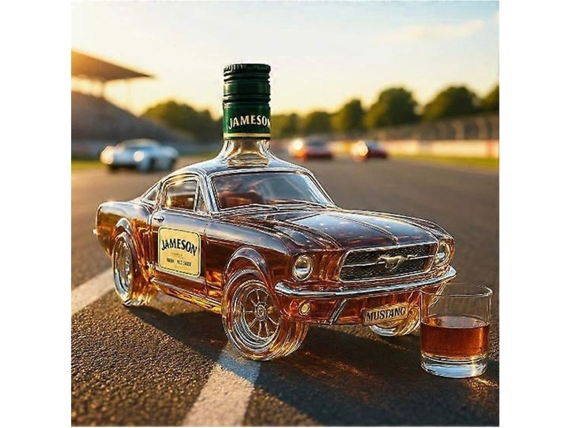 Conjunto de Decantador de Whiskey com Design de Carro Esportivo, Presente Decorativo para Bar