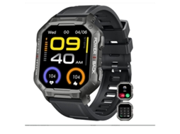 Smartwatch YIZHOOD Te49 Android e Ios Preto