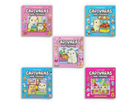 Livro Combo Cute Comfy Capivaras And Friends - Kit Com 5 Livros De Camelot Editora (português Do Brasil)