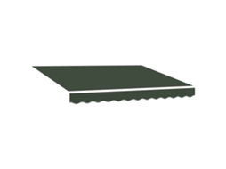 Conjunto 1 Tecido De Toldos Vidaxl Verde Poliéster (329 X 245 Cm)