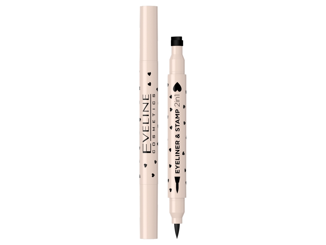 Precision Eyeliner Love Symbol Stamp Black 01 Eveline Cosmetics