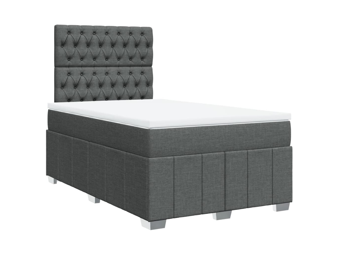Box Spring Bed, Box Spring Beds Vidaxl Cinzeto Tecido (120 X 190 Cm)