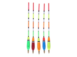 Flutuação de Pesca de Madeira Balsa 5pcs 4+2g
