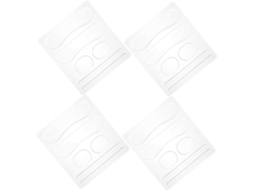 Partykindom Conjunto De 4-protetores Calcanhar Silicone Transparentes, Antiderrapantes E Adesivos Para Sapatos Fechados