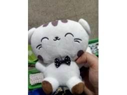 Ats muñeco de Gato Lindo 20cm Cara Grande Peluche Suave Juguete de Peluche Animal para Niños Almohada Sofá