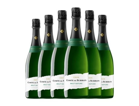 Espumante VILARNAU Comte de Subirats Macabeo Brut Nature Cava (0.75 L - 6 Unidades)