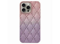 Capa Para Iphone 14 Pro Com Decoração Em Strass E Capa Emborrachada De Tpu