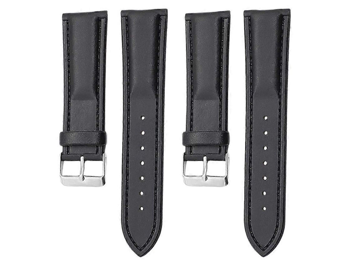 Conjunto De 4 Pulseiras Pretas Ajustáveis ​​para Relógio.