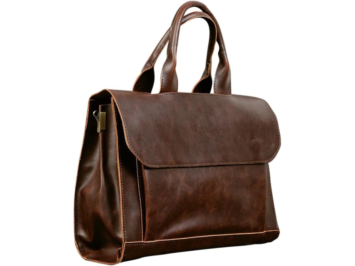 Pasta Executiva Masculina Em Couro Pu Resistente À Água, Bolsa Para Laptop, Bolsa De Ombro Multifuncional Para Viagens E Escritório. Gokoco