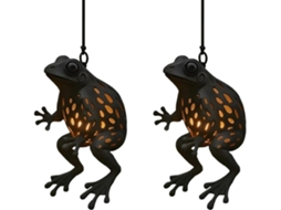 Luminária De Sapo - Luminária Fofa E Resistente Às Intempéries - Enfeites De Luzes De Sapo Preto