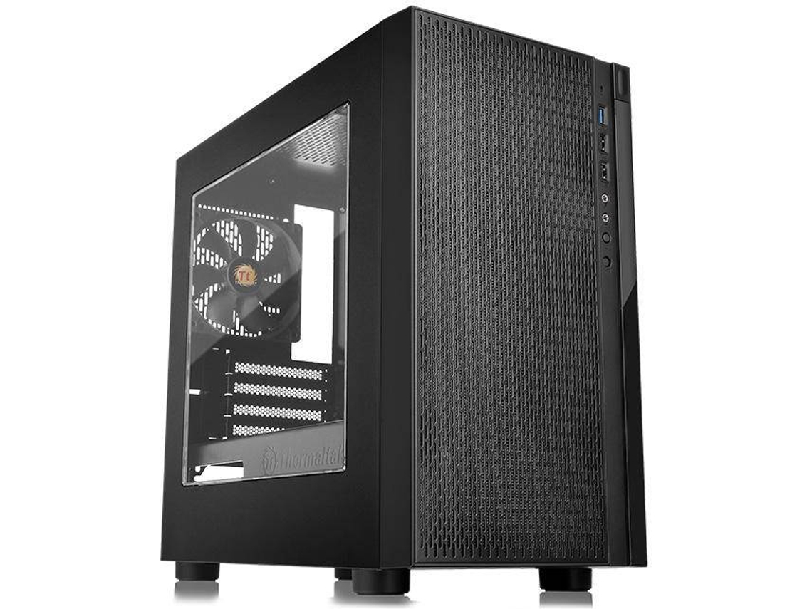 Caixa PC TT THERMALTAKE Versa H18 (Micro ATX - Preto)