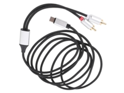 Cabo Divisor De Áudio Usb-c Para Rca Duplo 2 Metros, Amplificadores E