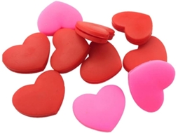 6 Pçs Amortecedores de Vibração de Tênis Forma de Coração Silicone Raquete de Tênis Absorvedores de Choque Raquete de Tênis Vibração Presente de Tênis