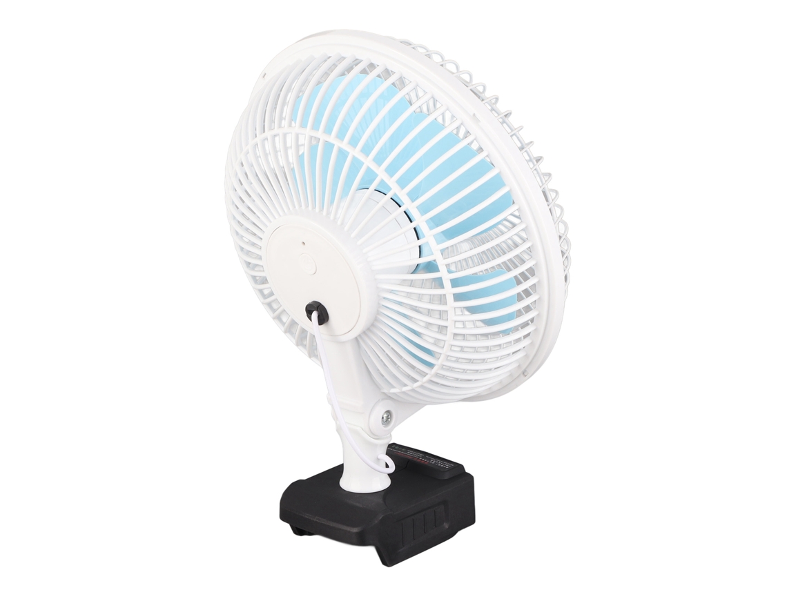 Laxiscreed Ventilador De Secretária Sem Fios Com 3 Velocidades, Bateria 18v E Portátil Eficiente