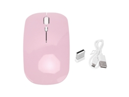 Rato Óptico Sem Fio 2.4g 2 Modos Rosa