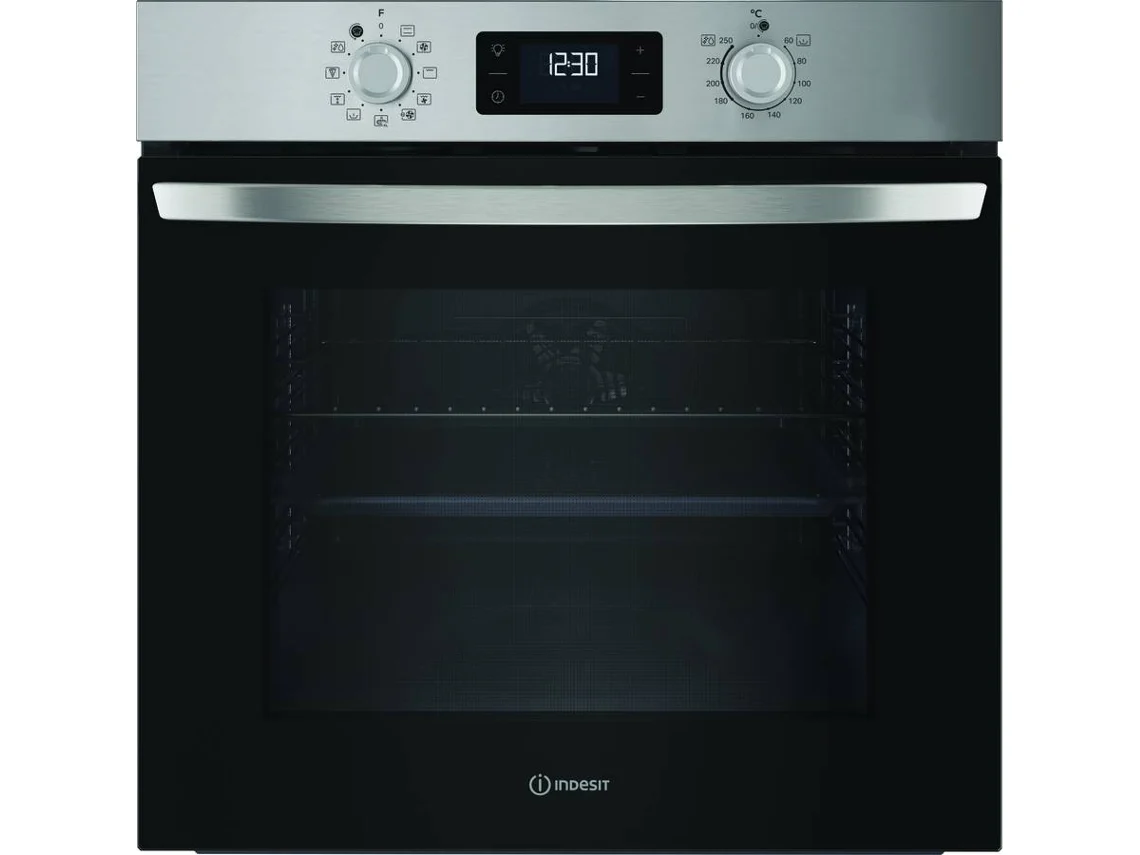 FORNO INDESIT Multifunções IO 258HS X (71 L - 59.5 cm - Hidrolítico - Inox)