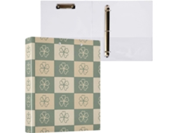 Pasta de 3 Argolas para Papel Tamanho Carta , Trevo São Patrício, Organizador Redondas com Pra (27,9 X 21,6 Cm)