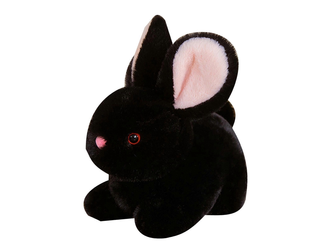 Coelho De Pelúcia Preto, Macio, Presente E Decoração