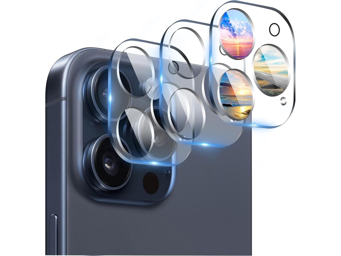Lurelia Kit De Películas Para Iphone 15 Pro, Ecrã E Câmara, 3 Unidades