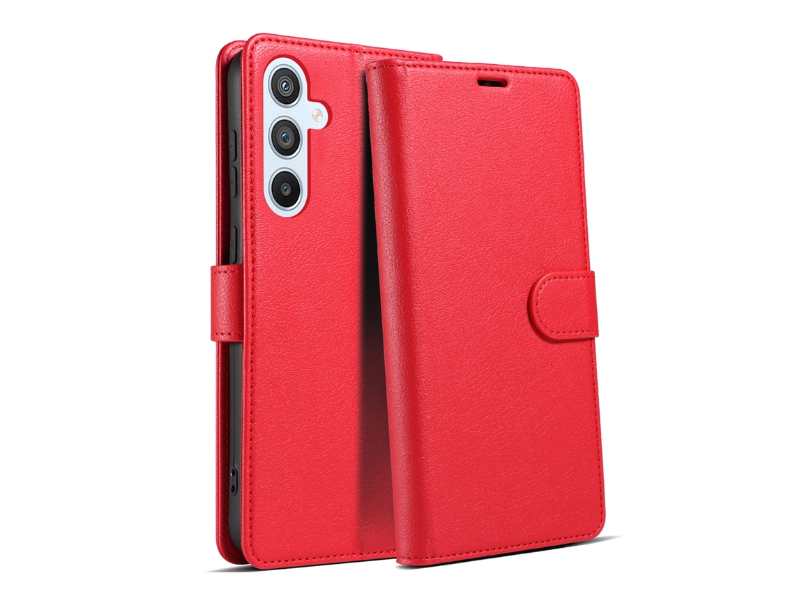 Compatível Com Capas De Celular Samsung Com Suporte Flip.vermelho-a32 4g