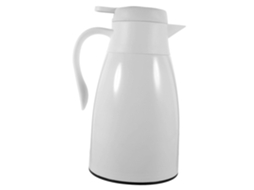 Chaleira Térmica Com Revestimento De Vidro, Garrafa Térmica Com Isolamento A Vácuo, Mantém A Temperatura Por Muito Tempo Para Chá E Café, Branca Perol