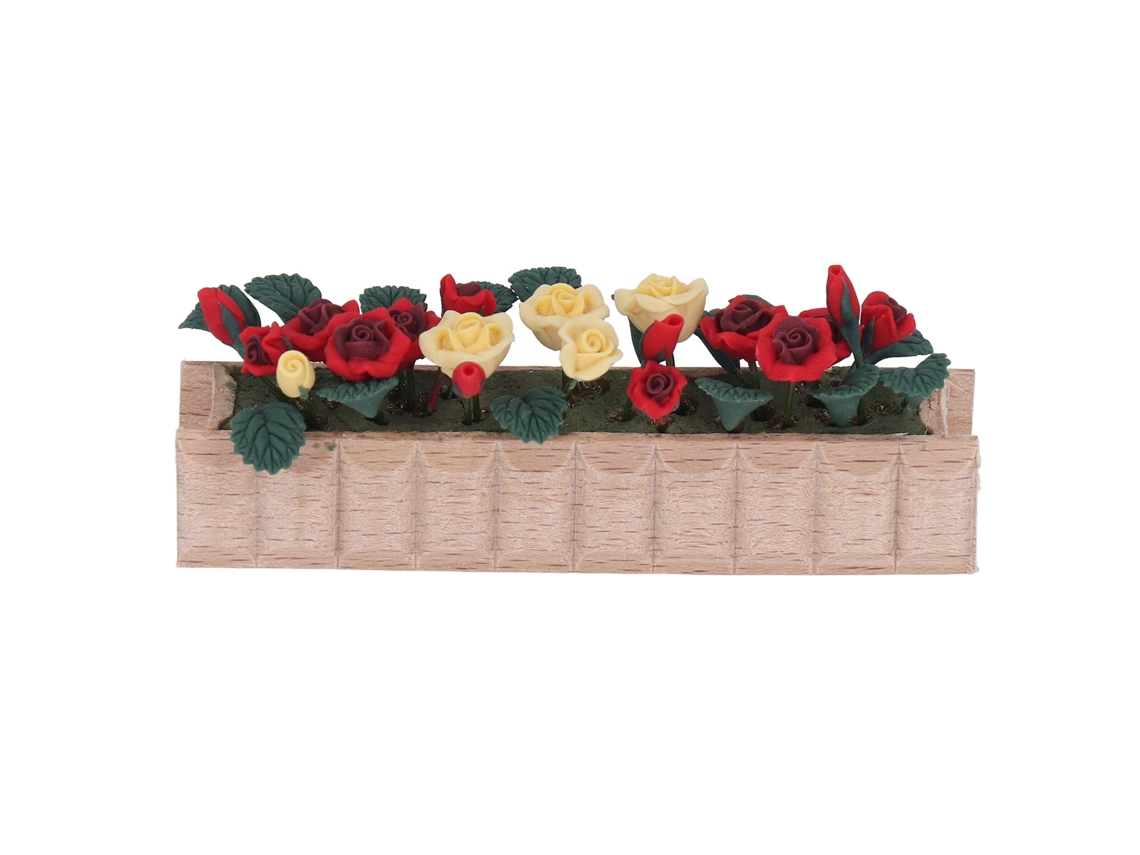 Mali plantas em Vasinho Miniatura Casa de Bonecas Argila Simulada Decorativa 1:12 Acessório para Crianças