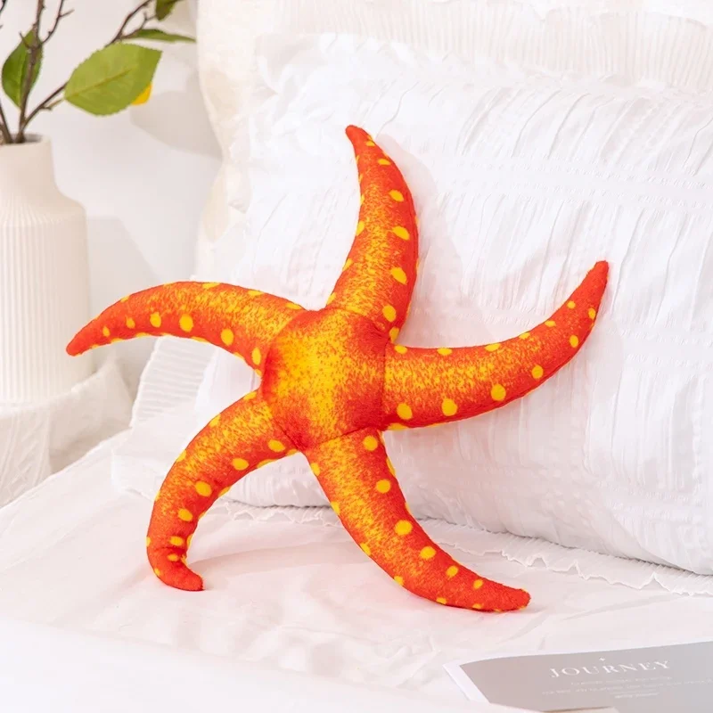 (vermelho 40cm) Estrela-do-mar De Pelúcia Simulada De 40cm/animal Marinho