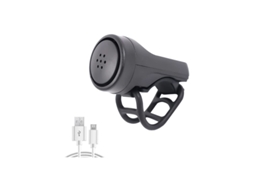 Buzina Elétrica AQUAFORGE 4 modos recarregável USB com alarme antifurto para guidão, Mtb, estrada