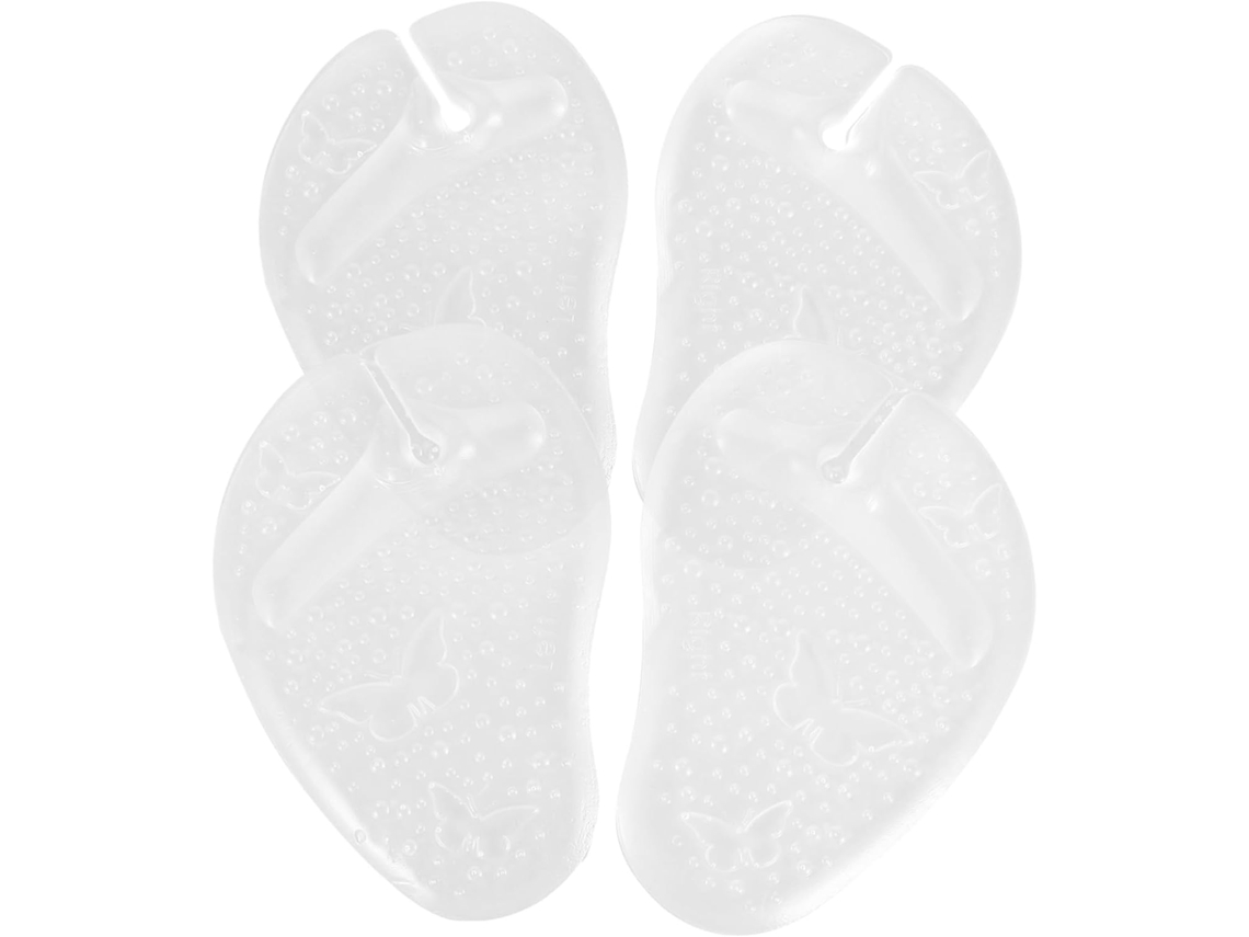 Conjunto De 4 Protetores Calcanhar Em Espinha Peixe, Antiderrapantes, Em Gel Transparente, Para Mulheres, Com Proteção