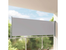 Vidaxl Toldo Lateral Retrátil Para Pátio 120x300 Cm Cinzento