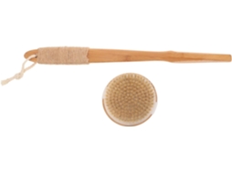 Escova De Banho Healvian Com Corda Bambu, Cabo Longo, Sensação Confortável, Cerdas Esfoliantes, Fácil De Segurar