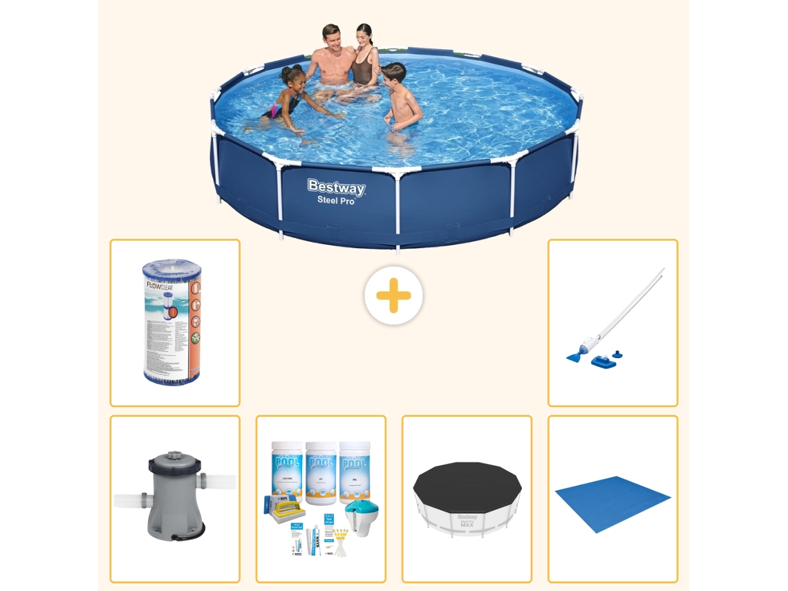 Bestway Piscina Bestway Steel Pro Redonda - 366x76 Cm - 7-peças S21596