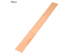 10 Peças Placa De Cobre Puro Alta Pureza 99,999% Lâmina Metal 0.1mm*20mm*200mm
