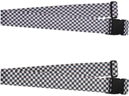 Conjunto De 2 Cintas Bagagem Azul Marinho Xadrez, Resistentes E Ajustáveis, Feitas De Poliéster, Para Viagens E Malas De
