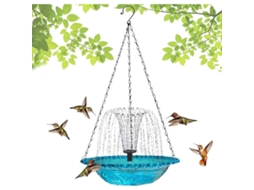 Fonte Solar Suspensa Para Bebedouro De Aves, Para Jardim E Exterior