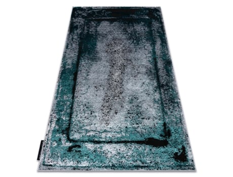 Tapete de Luxe Moderno 624 Quadro - Structural Cinzento/Verde (160 x 220 cm)