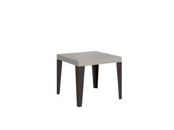 Mesa Extensível 90/246x90 Cm Flame Cashmere Pés Antracite Itamoby